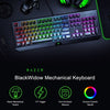 Razer BlackWidow Mechanical Keyboard 2019 Gaming Office 104 Keys RGB Green Switches Wired Keyboard Black