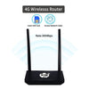 4G Wireless Wifi Router LTE 300Mbps Mobile MiFi Portable Hotspot with SIM Card Slot EU Plug (Black)