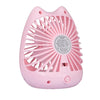 New Cat USB Fan Mini Portable Fan Rechargeable Small Fan for Home Office Desktop Dormitory SQ 2022 Pink