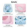 New Cat USB Fan Mini Portable Fan Rechargeable Small Fan for Home Office Desktop Dormitory SQ 2022 Pink