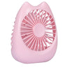 New Cat USB Fan Mini Portable Fan Rechargeable Small Fan for Home Office Desktop Dormitory SQ 2022 Pink