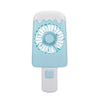 Mini Handheld USB Fan Ice Cream Fan Portable Rechargeable Popsicle Fan Cartoon Small Fan Outdoor Handheld Fan Blue