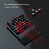 HXSJ V200+J600 Combo J600 Wired Gaming Mouse 9-key Macro Programming Mice & V200 Blue Switch One-handed Mechanical Keyboard Set Black Keyboard + Grey Mouse