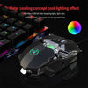 HXSJ V200+J600 Combo J600 Wired Gaming Mouse 9-key Macro Programming Mice & V200 Blue Switch One-handed Mechanical Keyboard Set Black Keyboard + Grey Mouse