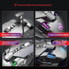 HXSJ V200+J800 Combo J800 Wired Gaming Mouse 7-key Macro Programming Mice & V200 Blue Switch One-handed Mechanical Keyboard Set Adjustable DPI Colorful RGB Light Effect