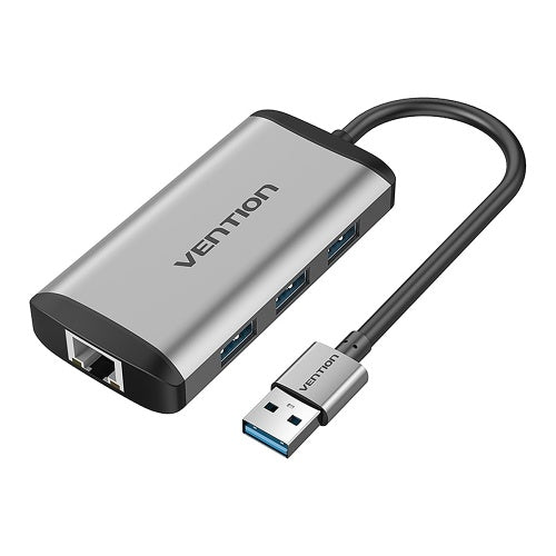 VENTION CKBHB 4IN 1 USB HUB USB to 3 * USB 3.0 + RJ45 Port Laptop PC USB 3.0 HUB محول محول مقسم