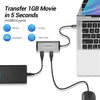 Vention TGDHB Type-C to USB3.0 * 3 RJ45 PD HUB Dock USB-C Adapter Converter Splitter Gray 0.15M