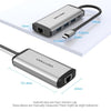 Vention TGDHB Type-C to USB3.0 * 3 RJ45 PD HUB Dock USB-C Adapter Converter Splitter Gray 0.15M