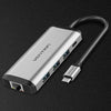 Vention THAHB USB C HUB Type-C to 4K HDMI+USB3.0*3+TF+SD+RJ45+3.5mm+PD HUB Dock Adapter Converter Splitter