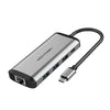 Vention THAHB USB C HUB Type-C to 4K HDMI+USB3.0*3+TF+SD+RJ45+3.5mm+PD HUB Dock Adapter Converter Splitter