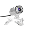 480P Webcam USB Manual Focus Drive-free Computer Camera with 3.5mm Audio Plug for PC Laptop Black