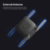 1200Mbps Dual Frequency 2.4G/5G Wireless Repeater WiFi Signal Amplifier WiFi Range Extender for Home Office Black EU Plug