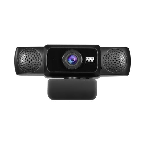 1080P 2MP High-Definition Webcam Wide Angle 30fps Manual Focusing Web Cam Noise-reduction Microphone HD Laptop Computer Camera USB Plug & Play for Laptop Desktop TV Box