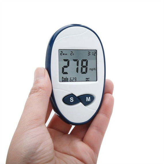CE Quality Intelligent Blood Glucose Monitor - Blue