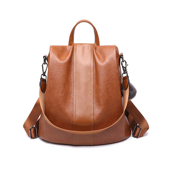CLD6184121 Korean Multi-function Backpack - Brown
