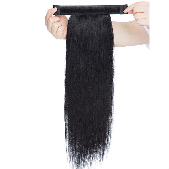Clip in Ponytail Long Hair Extensions - Black