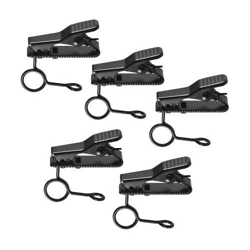 Andoer EY-J03 5pcs 6mm Wired Lapel Mic Microphone Tie Clip