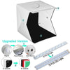 Multifunctional 0.4m LED Light Soft Box Set Double light strip 2 color background cloth