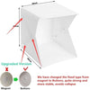 Multifunctional 0.4m LED Light Soft Box Set Double light strip 2 color background cloth