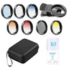 APEXEL APL-37UV-7G Professional 7in1 Phone Graduated Lens Filter Kit