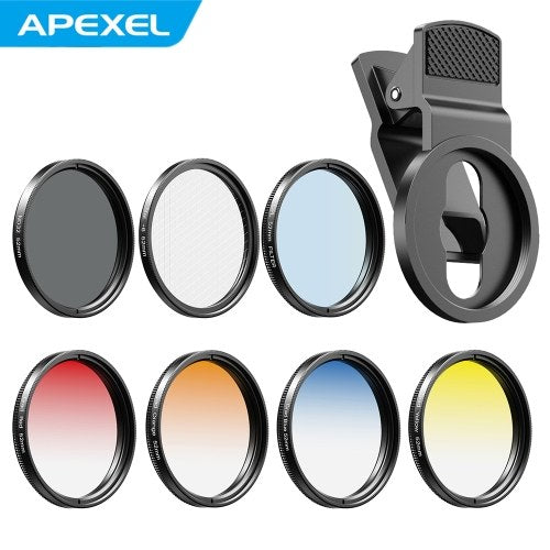 طقم مرشح عدسة APEXEL APL-52UV-7G 7in1