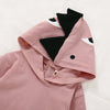 Dinosaur Style Hooded Sweater - Pink