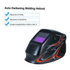 Welding Helmet Solar Powered Auto Darkening Protective Helmet Shield with Variable Shade from DIN9 to DIN13 Suitable for ARC TIG MIG Spot Micro Wire AC DC Plasma Welders/Cutters