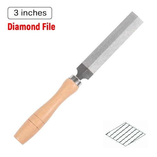 Diamond File for Diamond Wood Carving Metal Glass Grinding Woodworking Garden Tool 4In