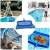 Leaf Skimmer Net Deep Plastic Leaf Rake with Bag Fine Mesh Net Catcher Cleaning Tool for Swimming Pool Hot Tub Pond Fountain