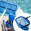 Leaf Skimmer Net Deep Plastic Leaf Rake with Bag Fine Mesh Net Catcher Cleaning Tool for Swimming Pool Hot Tub Pond Fountain