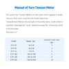 Textile Tension Meter Textile Tensiometer Double Needle Analog Dial Pressure Tensiometer Mechanical Force Measuring Tools Range 250-20-250