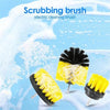 12PCS/SET Electric Drill Brush Scrub Pads Kit Power Scrubber Cleaning Kit Cleaning Brush Scouring Pad for Carpet Glass Car Clean