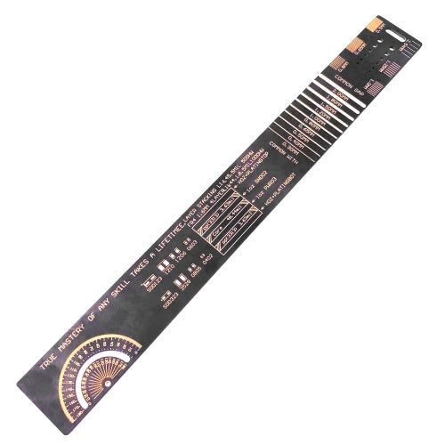 250mm PCB Reference Ruler Chip IC SMD Diode Transistor Measuring Tool For Electronic Engineers