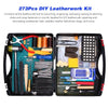 273 Pieces Leather Working Tools and Supplies with a Storage Case Basic Leather craft Accessories