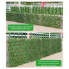 Simulation Fence Fence Telescopic Fence Fake Flowers Green Leaves Outdoor Garden Fence Wall Guardrail Decorative Leaves Blocking Plants Small