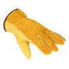 Leather Working Gloves Men's Work Cowhide Gloves Gardening Digging Planting Plant Flower Pruning Protective Glove Driver Security Non-Slip Protection Wear Safety Workers Welding Moto Gloves for Men and Women with Elastic Wrist