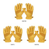 Men's Work Cowhide Gloves Gardening Digging Planting Leather Working Gloves Plant Flower Pruning Protective Glove Driver Security Non-Slip Protection Wear Safety Workers Welding Motorcycle Gloves for Men and Women with Elastic Wrist