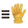 Men's Work Cowhide Gloves Gardening Digging Planting Leather Working Gloves Plant Flower Pruning Protective Glove Driver Security Non-Slip Protection Wear Safety Workers Welding Motorcycle Gloves for Men and Women with Elastic Wrist