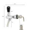 Adjustable Flow Control Chrome Draft Beer Faucet Tap G5/8 Shank Home Brew Beer Keg Faucet