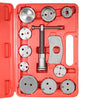 12pcs Auto Universal Disc Brake Caliper Car Wind Back Pad Piston Compressor Automobile Garage Repair Tool Kit Set with Case