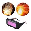 Solar Powered Auto Darkening Welding Glass Photoelectric Welding Mask Helmet Practical Eyes Goggle Workplace Safety Protection Weld Protective Gear