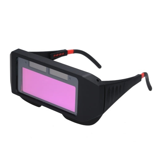 Solar Powered Auto Darkening Welding Glass Photoelectric Welding Mask Helmet Practical Eyes Goggle Workplace Safety Protection Weld Protective Gear