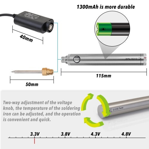 Wireless Charging Soldering Iron Mini Portable Battery Soldering Iron with USB Welding Tools