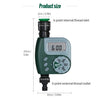 Automatic Water Timer Outdoor Garden Irrigation Controller 1-Outlet Programmable Hose Faucet Timer Garden Automatic Watering Device without Battery Green