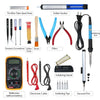 60W Electric Soldering Iron Kit Adjustable Temperature Welding Digital Multimeter Handmade Tool Set Soldering Kit