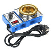 250W 220V 80mm 800g Mini Lead Free Soldering Pot Titanium Coating Stainless Steel Solder Pot Compact Temperature Adjustable Solder Bath for Welding and Soldering