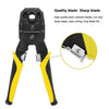 Handskit RJ45 RJ11 RJ12 Network Repairing Plier Tool Kit with Cable Tester Spring Clamp Crimping Tool Crimping Pliers