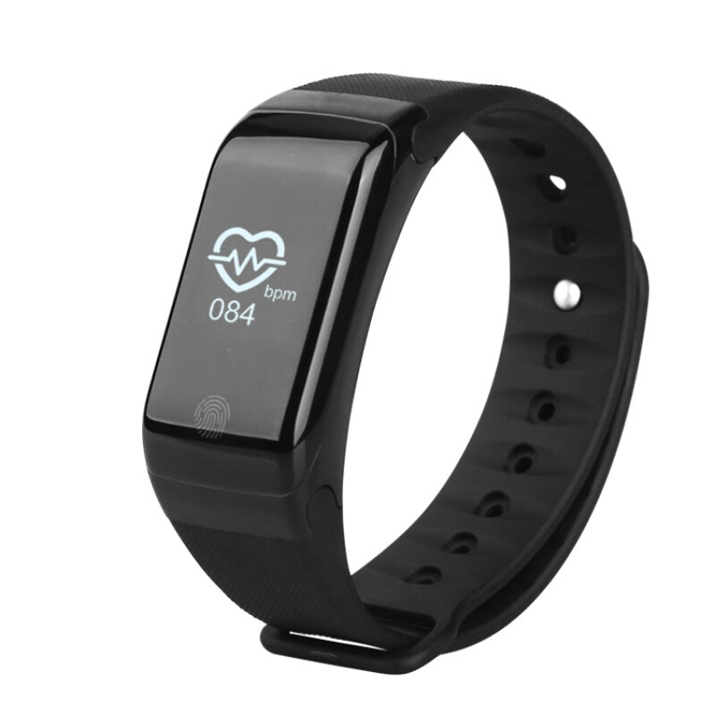 Elegance High Quality Heart rate Pedometer - Black