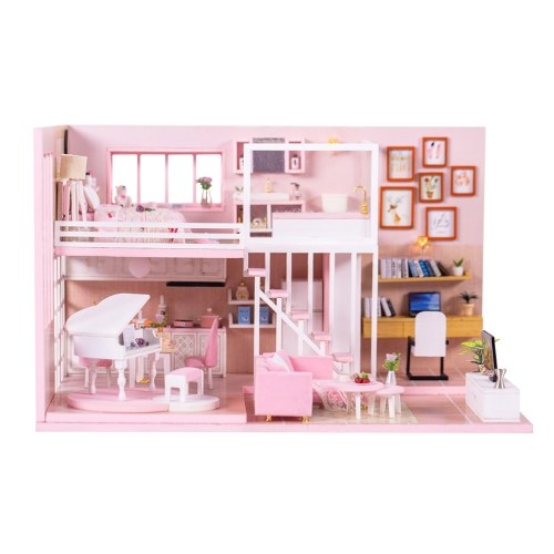 تجميع DIY DOLL House Toy Wooden Miniatura Kit