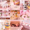 تجميع DIY DOLL House Toy Wooden Miniatura Kit